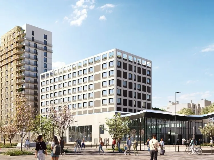 Immeuble neuf du programme Créteil L'Échat, à proximité d'une gare du Grand Paris Express