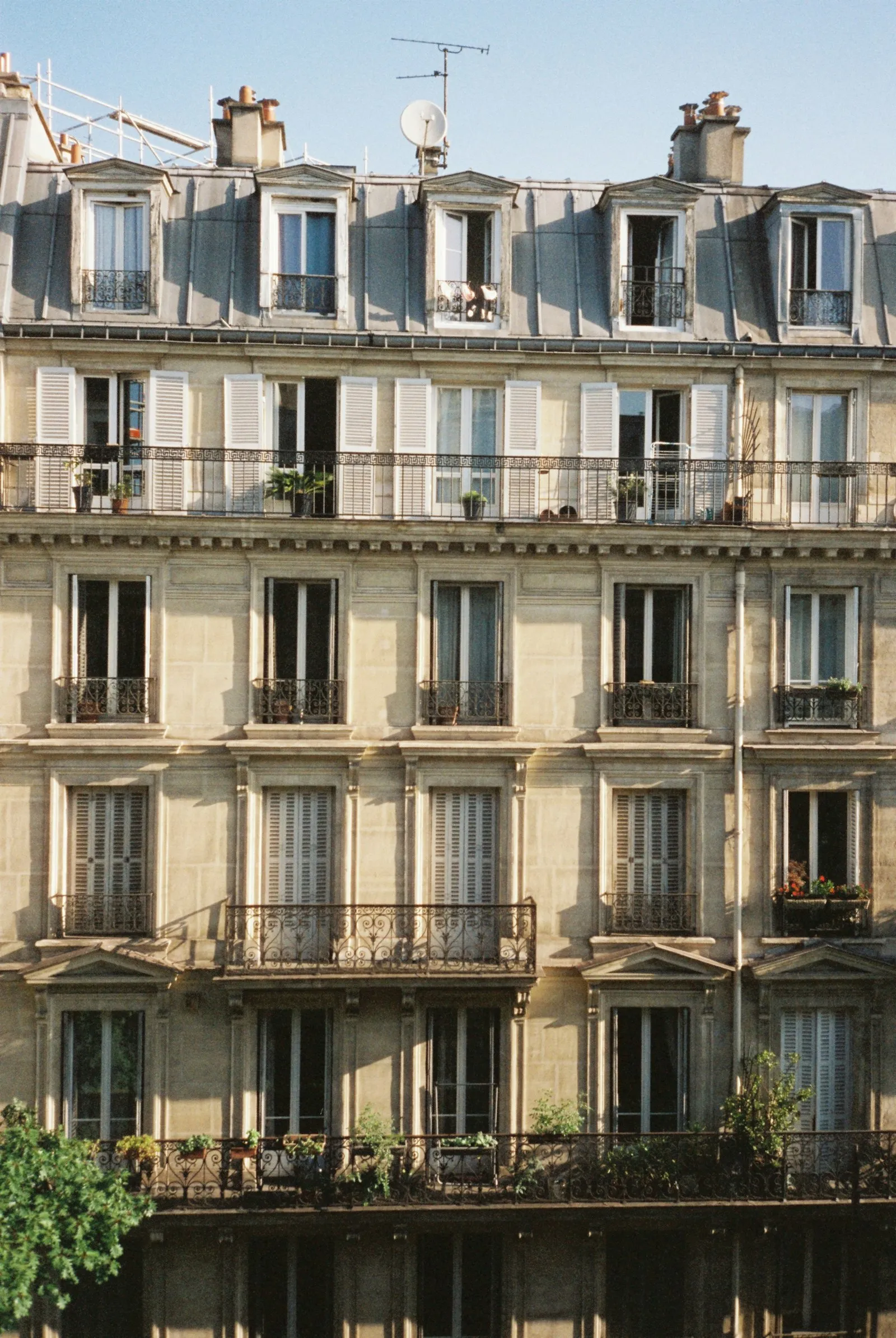 Immeuble haussmannien à Paris